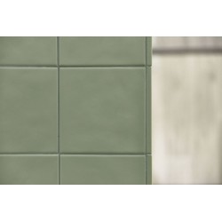 Revestimiento cerámico Chroma de Aleluia Sage Green 13x13 efecto Monocolor