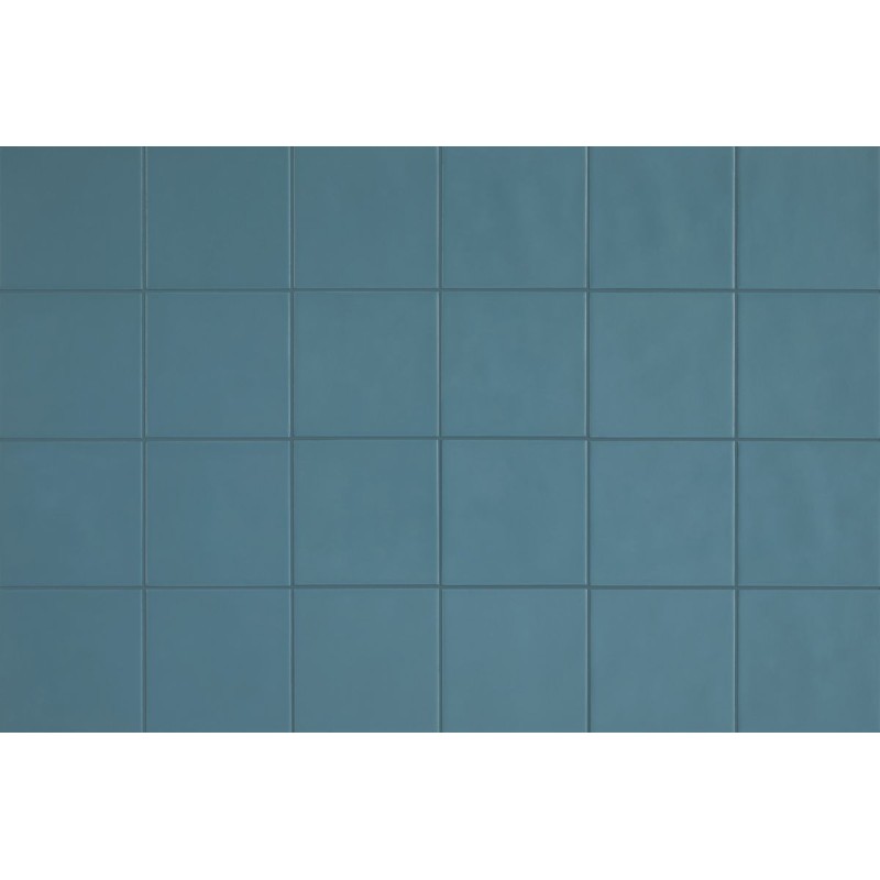 Revestimiento cerámico Chroma de Aleluia Misty Blue 13x13 efecto Monocolor