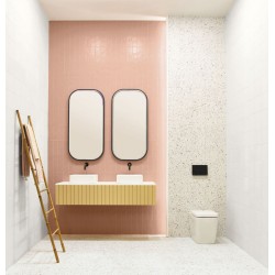 Revestimiento cerámico Chroma de Aleluia Blush 13x13 efecto Monocolor