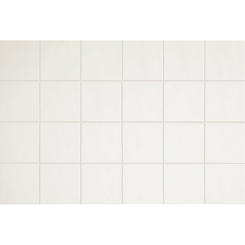 Revestimiento cerámico Chroma de Aleluia Cotton White 13x13 efecto Monocolor