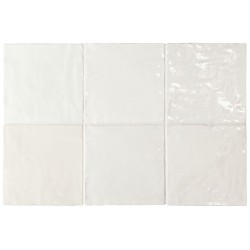 Revestimiento cerámico La Riviera de Equipe Blanc 13,2x13,2 efecto Monocolor