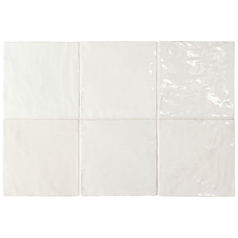 Revestimiento cerámico La Riviera de Equipe Blanc 13,2x13,2 efecto Monocolor