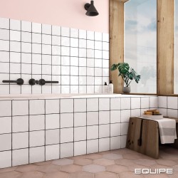 Revestimiento cerámico La Riviera de Equipe Blanc 13,2x13,2 efecto Monocolor
