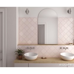 Revestimiento cerámico La Riviera de Equipe Rose 13,2x13,2 efecto Monocolor