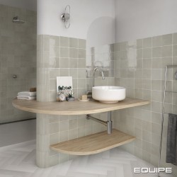 Revestimiento cerámico La Riviera de Equipe Vert 13,2x13,2 efecto Monocolor