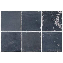 Revestimiento cerámico La Riviera de Equipe Blue Reef 13,2x13,2 efecto Monocolor