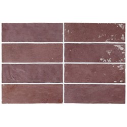 Revestimiento cerámico La Riviera de Equipe Juneberry 6,5x20 efecto Monocolor