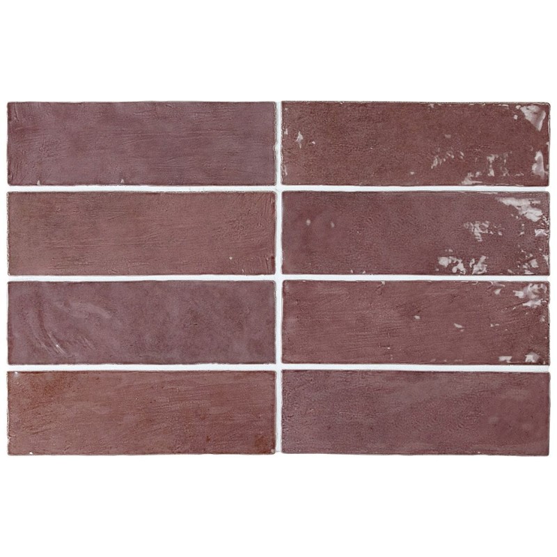 Revestimiento cerámico La Riviera de Equipe Juneberry 6,5x20 efecto Monocolor