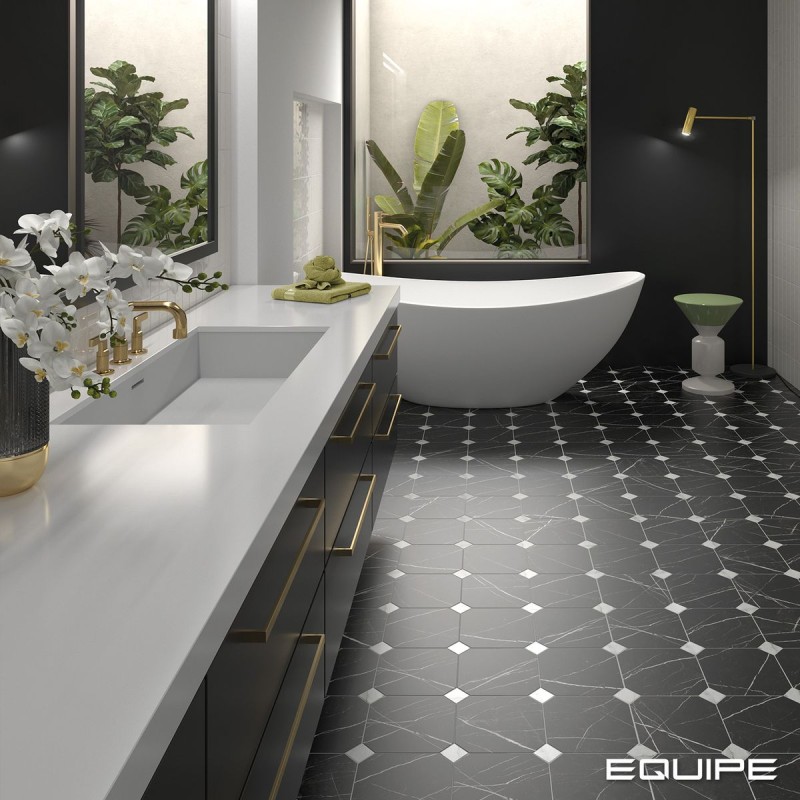 EQUIPE OCTAGON TACO MÁRMOL BLANCO MATE 4,6X4,6