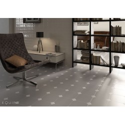 Porcelánico Octagon de Equipe Taco Blanco 4,6x4,6 efecto Monocolor