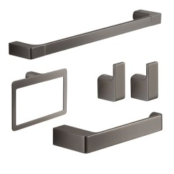 Set accesorios baño Gedy G-Pirenei | Toalleros, porta-rollos y colgadores