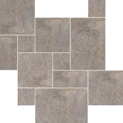 Pack modular Ural de Argenta en color Gris, acabado mate antideslizante, con piezas de 44x66, 44x44, 22x44 y 22x22 cm