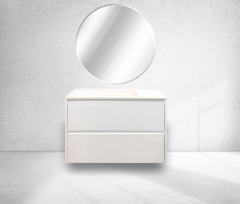 Mueble Lluna 80X45 2 Cj Susp Blanco Br