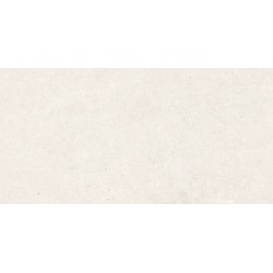 Gres porcelánico Trace de Argenta en color Snow, acabado mate rectificado, formato 60x120 cm
