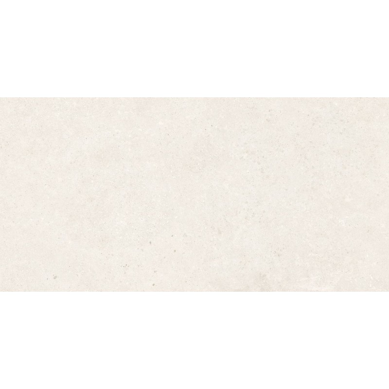 Gres porcelánico Trace de Argenta en color Snow, acabado mate rectificado, formato 60x120 cm
