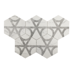 HEXAGON CARRARA FLOW 17,5X20