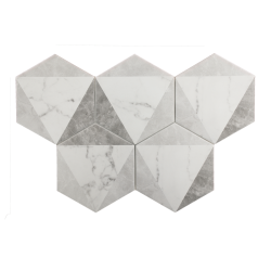 HEXAGON CARRARA PEAK 17,5X20