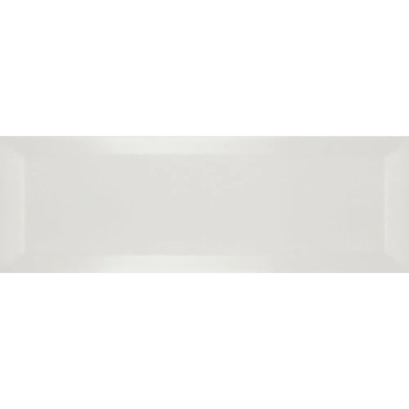 Revestimiento cerámico biselado Bisel de Ribesalbes en color Ivory, acabado brillo, formato 10x30 cm