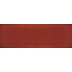 Revestimiento cerámico biselado Bisel de Ribesalbes en color Rojo-f, acabado brillo, formato 10x30 cm