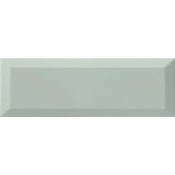 Revestimiento cerámico biselado Bisel de Ribesalbes en color Aqua, acabado brillo, formato 10x30 cm