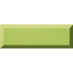 Revestimiento cerámico biselado Bisel de Ribesalbes en color Menta, acabado brillo, formato 10x30 cm
