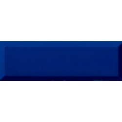 Revestimiento cerámico biselado Bisel de Ribesalbes en color Azul, acabado brillo, formato 10x30 cm