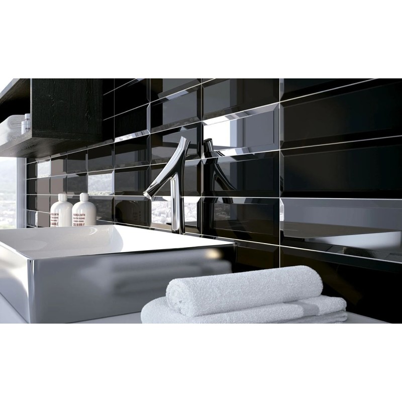 BISEL NEGRO BRILLO 10X30 BISELADO