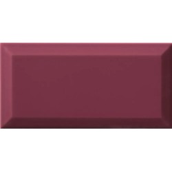Revestimiento cerámico biselado Bisel de Ribesalbes en color Malva, acabado brillo, formato 10x20 cm
