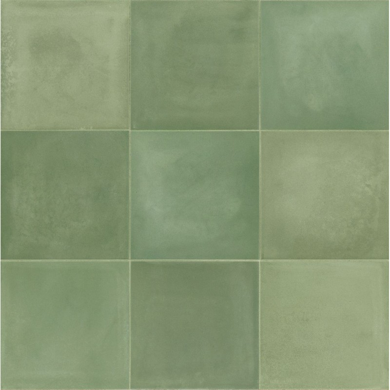 Porcelánico D_Segni de Marazzi en Blend Verde, acabado natural, formato 20x20 cm