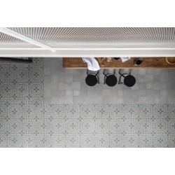 Porcelánico D_Segni de Marazzi en Blend Grigio, acabado natural, formato 20x20 cm