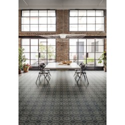 Porcelánico D_Segni de Marazzi en Blend Carbone, acabado natural, formato 20x20 cm