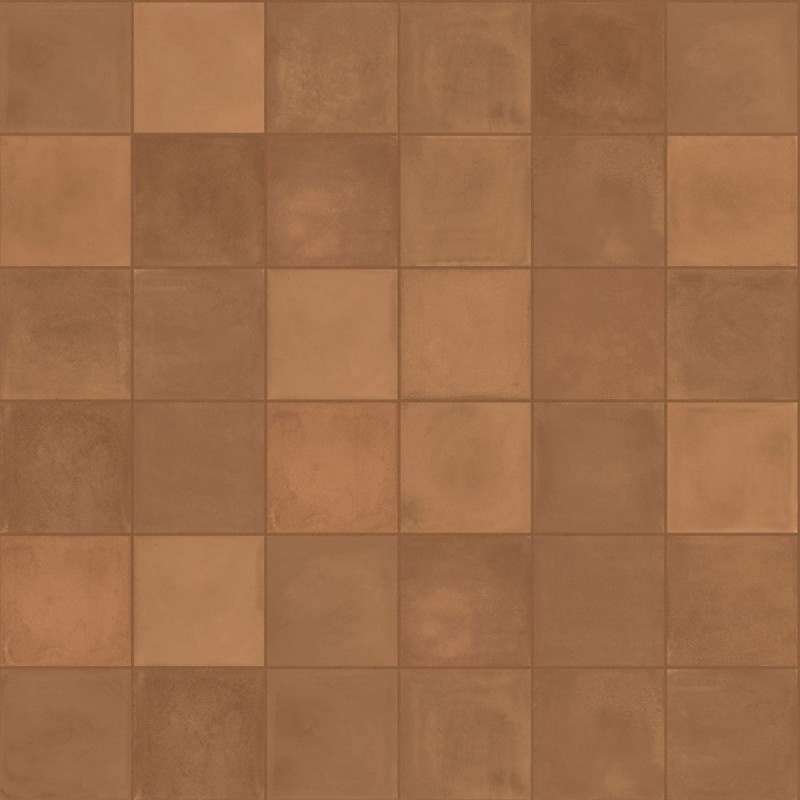 Porcelánico D_Segni de Marazzi en Blend Terra, acabado natural, formato 10x10 cm