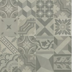 Decorado D_Segni de Marazzi en Blend Decoro Mix Grigio, acabado natural, formato 20x20 cm