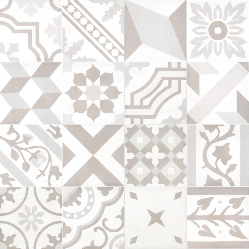 Decorado D_Segni de Marazzi en Blend Decoro Mix Osso, acabado natural, formato 20x20 cm