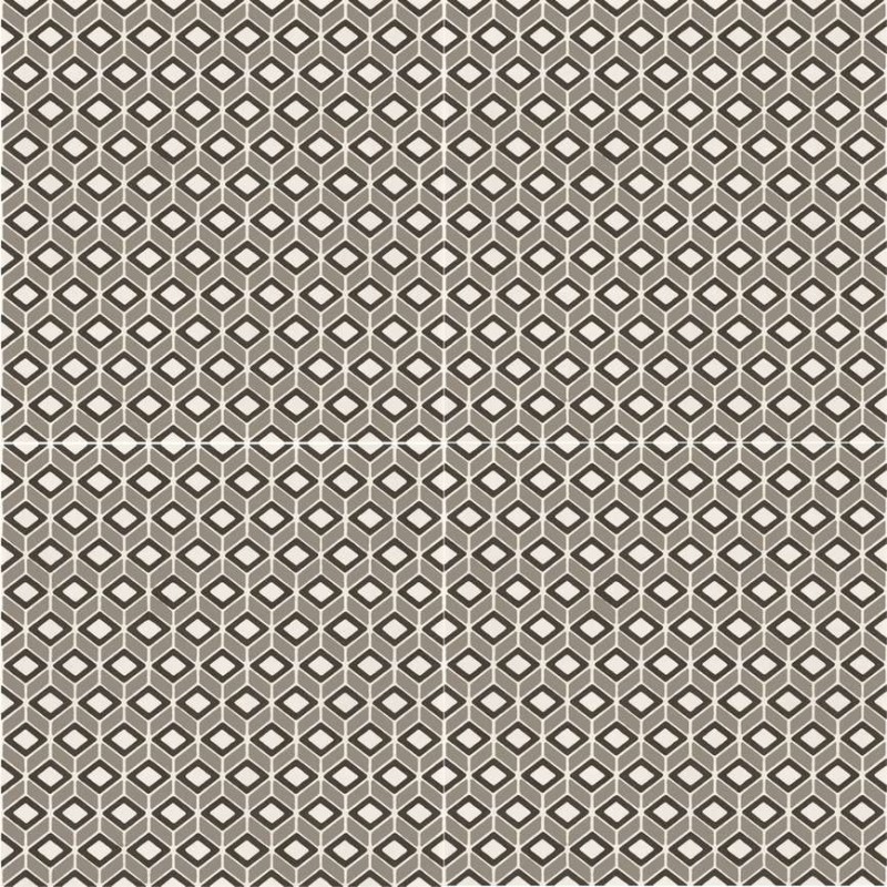 Decorado D_Segni de Marazzi en Micro 4 Caldi, acabado natural, formato 20x20 cm