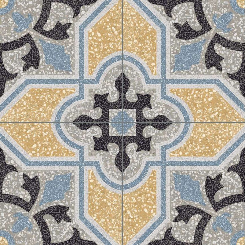 Decorado D_Segni de Marazzi en Scaglie Tappeto 13, acabado natural, formato 20x20 cm