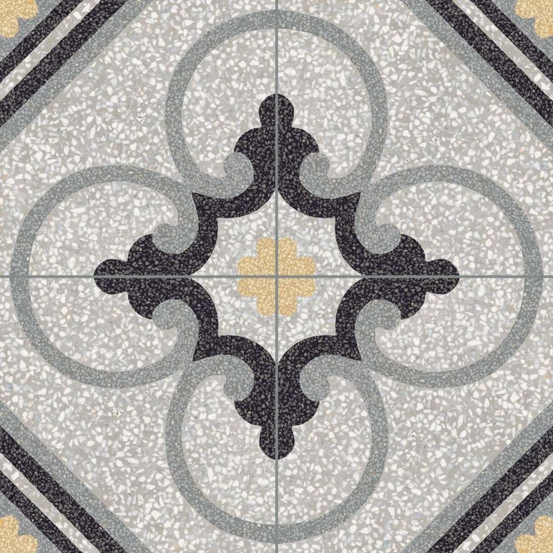 Decorado D_Segni de Marazzi en Scaglie Tappeto 14, acabado natural, formato 20x20 cm