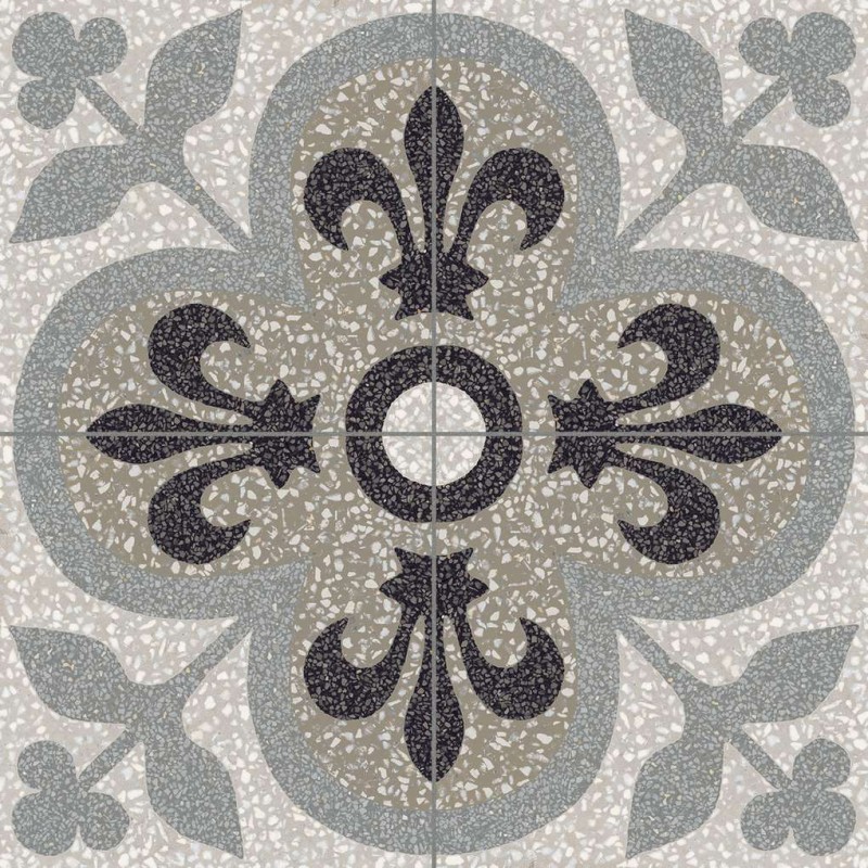 Decorado D_Segni de Marazzi en Scaglie Tappeto 15, acabado natural, formato 20x20 cm