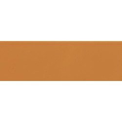 Revestimiento cerámico Liso de Ribesalbes en color Naranja, acabado brillo, formato 10x30 cm
