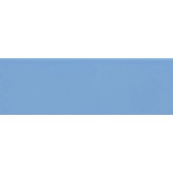 Revestimiento cerámico Liso de Ribesalbes en color Azul, acabado brillo, formato 10x30 cm