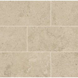 Mosaico enmallado Ascent de Exagres en color Beige, acabado liso, malla de 30x30 cm con teselas rectangulares