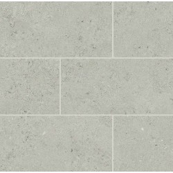 Mosaico enmallado Ascent de Exagres en color Grey, acabado liso, malla de 30x30 cm con teselas rectangulares