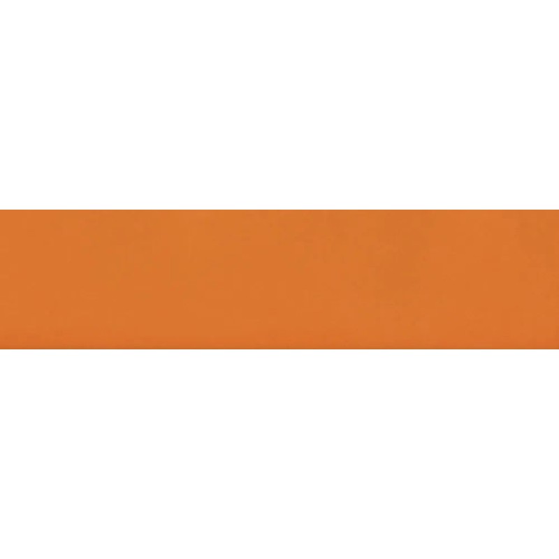 Revestimiento cerámico Liso de Ribesalbes en color Naranja, acabado brillo, formato 10x40 cm