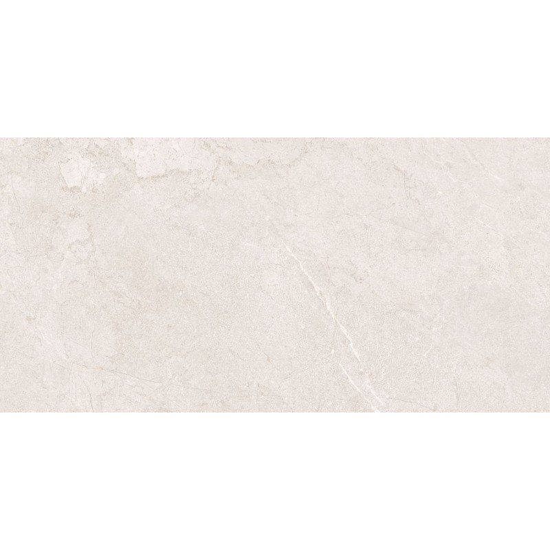 Porcelánico Lithos de TAU ceràmica en color White, acabado antideslizante Softgrip, formato 60x120 cm