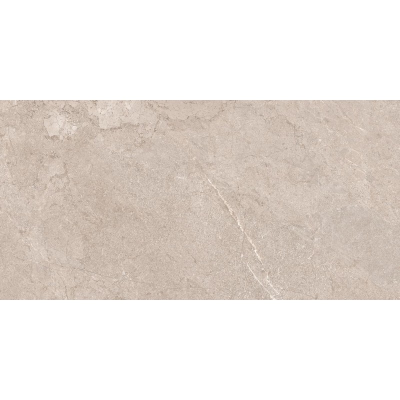 Porcelánico Lithos de TAU ceràmica en color Pearl, acabado antideslizante Softgrip, formato 60x120 cm