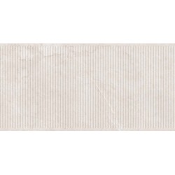 Porcelánico con relieve Lithos de TAU ceràmica en color White, acabado texturizado con relieve, formato 60x120 cm