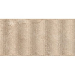 Porcelánico con relieve Lithos de TAU ceràmica en color Sand, acabado texturizado con relieve, formato 60x120 cm