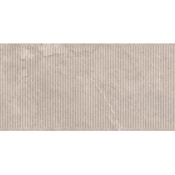 Porcelánico con relieve Lithos de TAU ceràmica en color Pearl, acabado texturizado con relieve, formato 60x120 cm