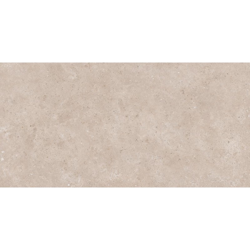 Porcelánico Campaspero de TAU ceràmica en color Pearl, acabado antideslizante Softgrip, formato 60x120 cm