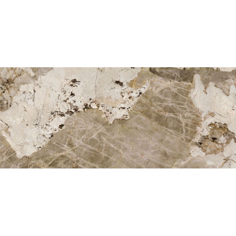 Lámina porcelánica Quarzite de TAU ceràmica en color Natural, acabado polisoft semi-pulido, formato 120x280 cm